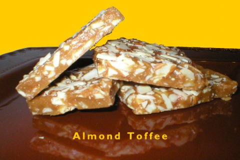 Almond Toffee Brittle - 1 lb. Almond Toffee Brittle - 1 lb.